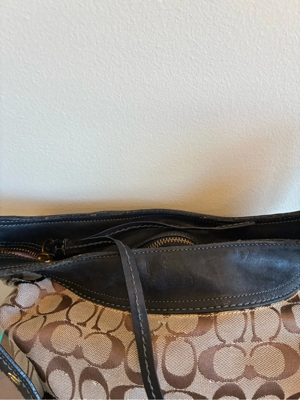 Vintage Coach Soho Signature C Jacquard Hobo Shoulder Bag Y2k